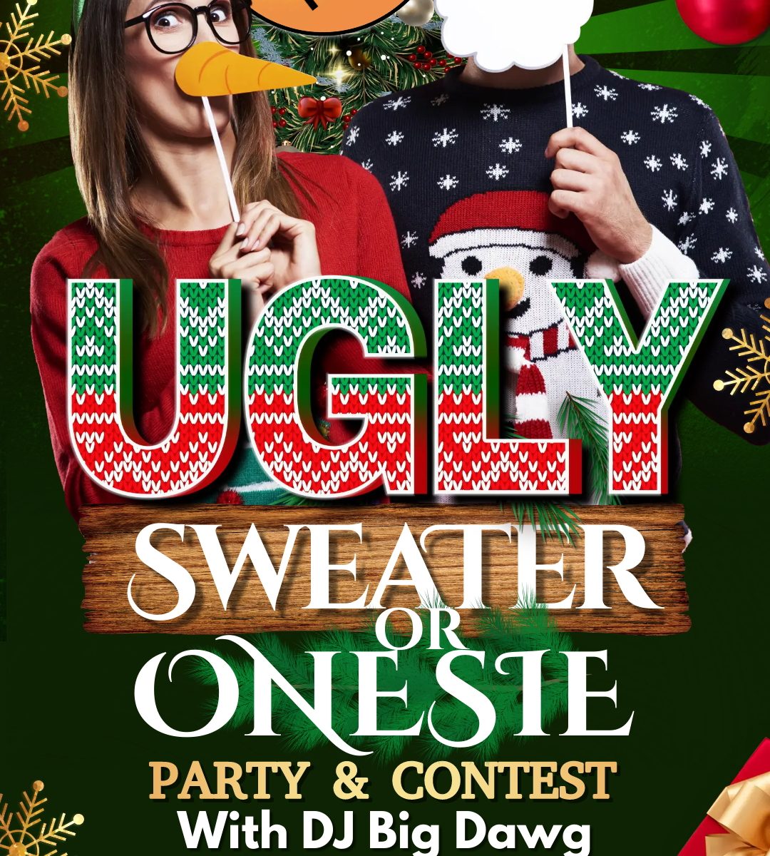 Ugly sweater contest and party at Amvets Post 147 in Haverhill Massachusetts