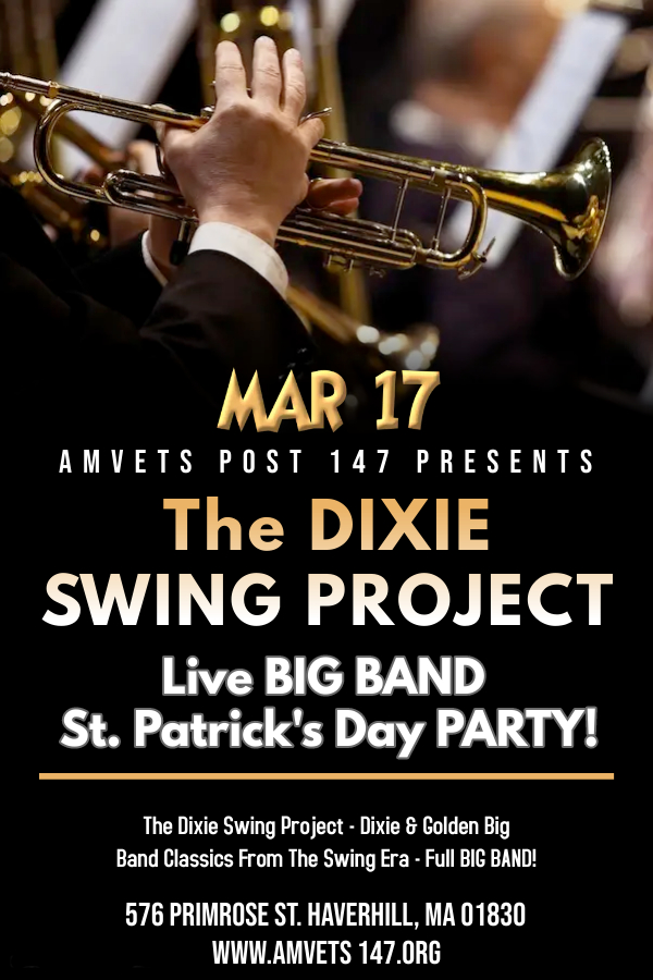 The Dixie Swing Project Big Band Live At AmVets Post 147 in Haverhill Massachusetts